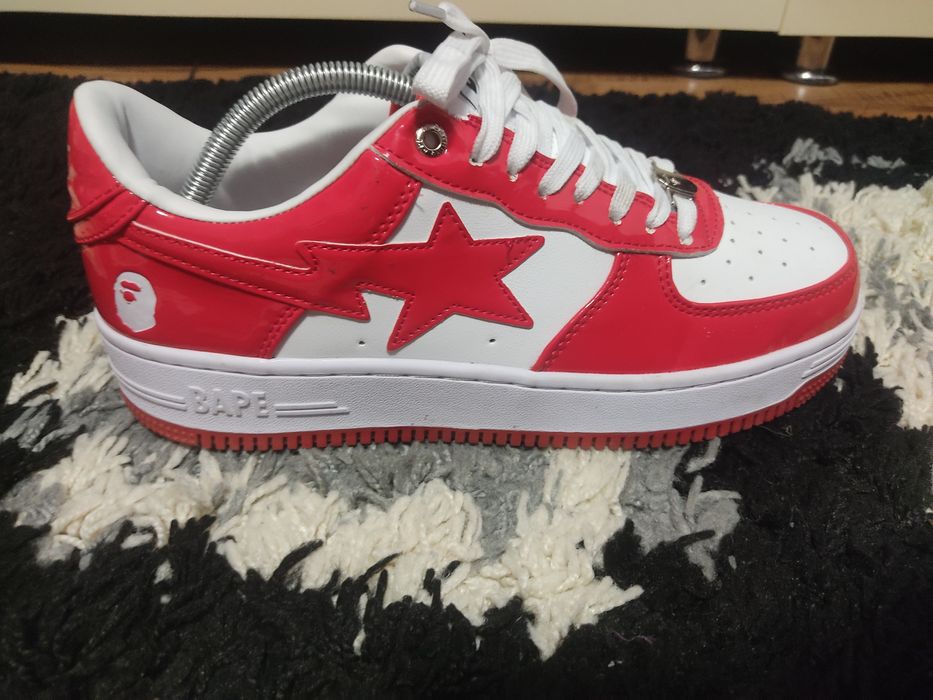 Bapesta red and white