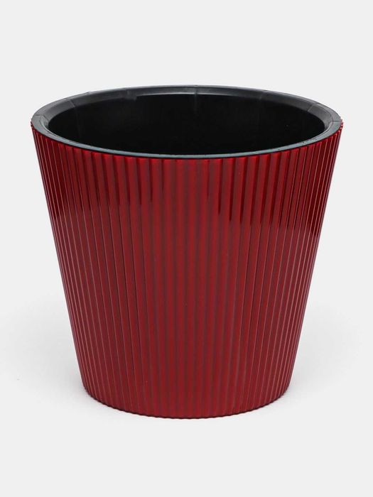Горшки для цветов пластиковые. Кашпо «Спектр» (Рифленые)