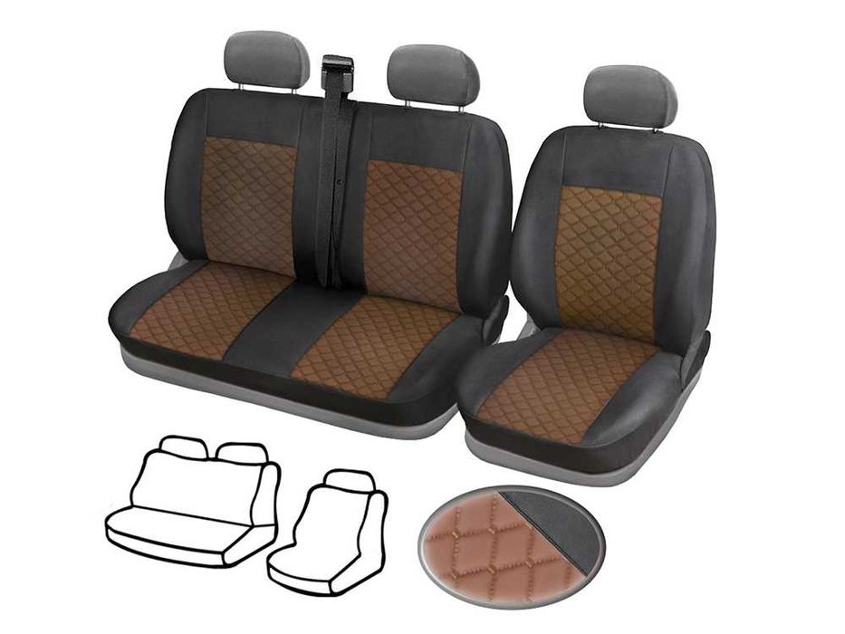 Кожена Тапицерия за Iveco Daily 1999 - 2014 / Ивеко Дейли 2+1 10 цвята