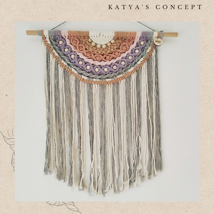 Decoratiune macrame de perete