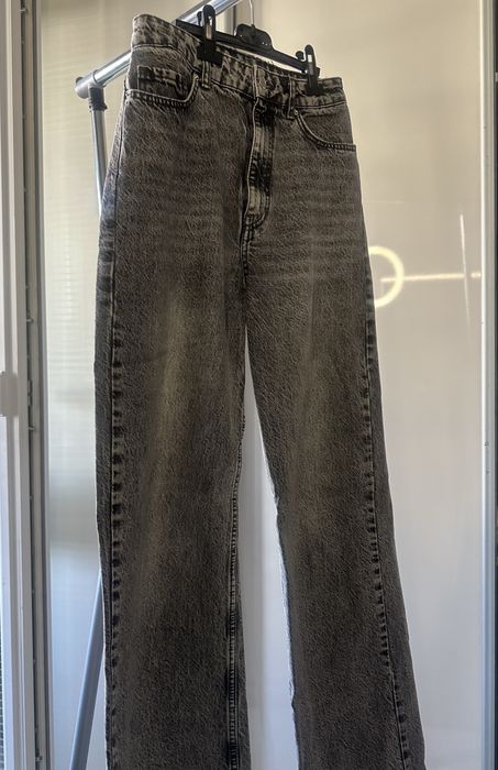 Дамски сиви дънки