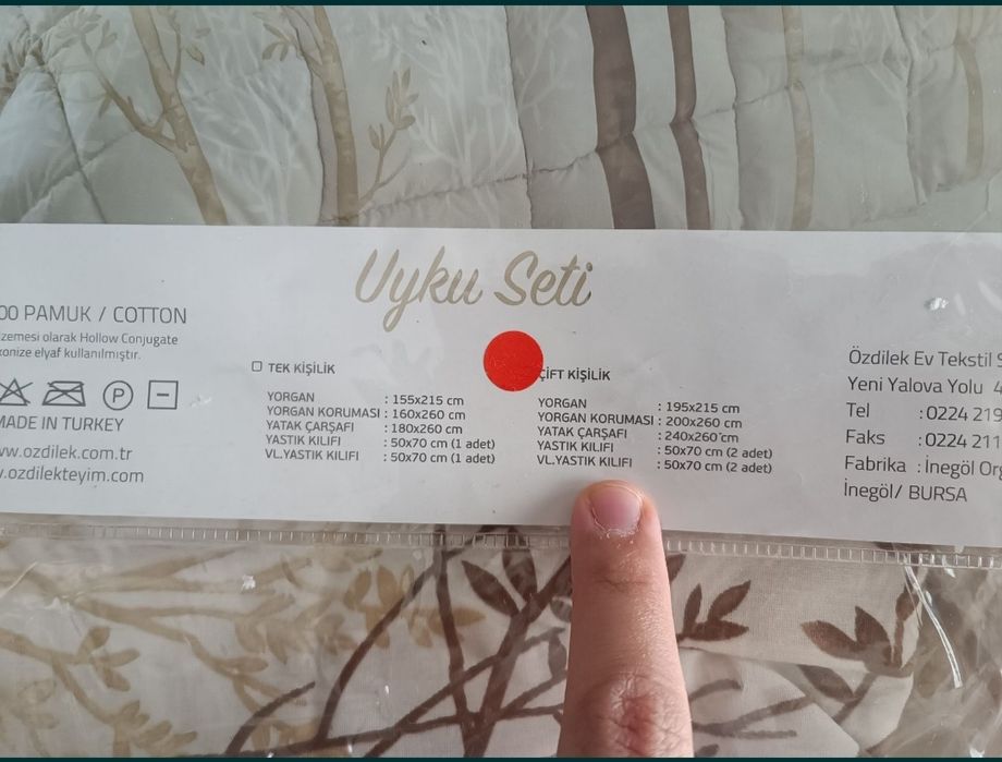 Комплект за спалня ÖZDİLEK с юрган