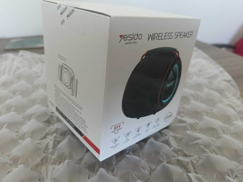 Boxa portabila YESIDO YSW40, 8W, Bluetooth 5.3, Black Timisoara