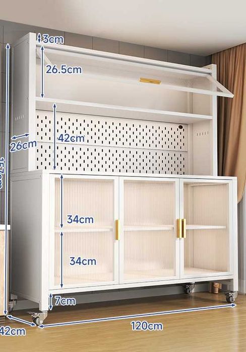 Современный шкаф с откидной дверцей

Идеален для посуды и техники