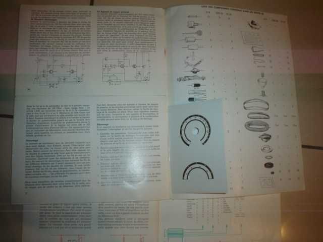 Radio AM PHILIPS Made in HOLLAND 1966, scheme tehnice pentru asamblare