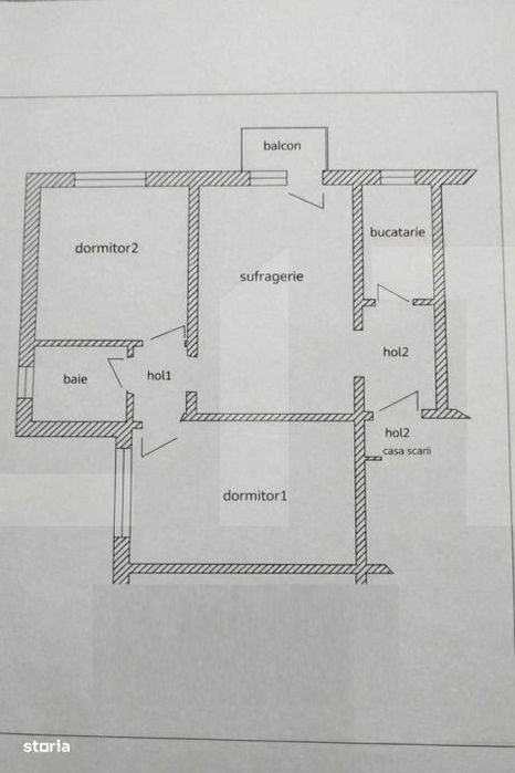 Apartament cu 3 camere, geam la baie, Vlaicu