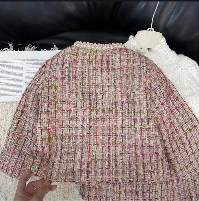 Костюмчик  для девочки твидовый утепленый