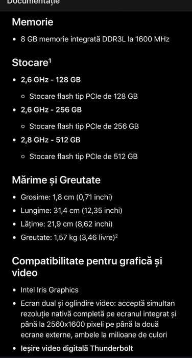 MacBook Pro retina display 13 inch 128 GB SSD i5