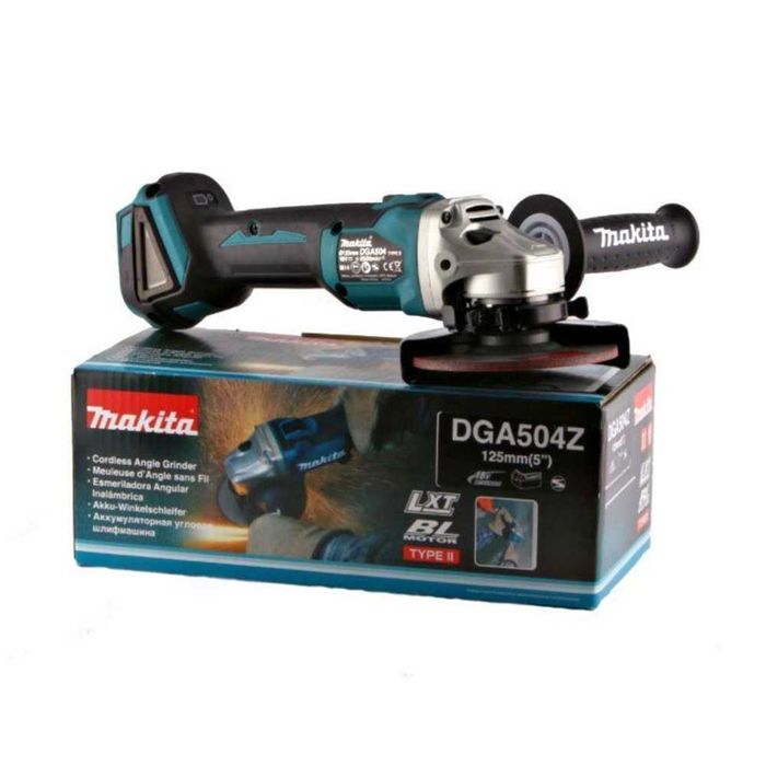 Ъглошлайф акумулаторен, безчетков, Makita DGA504Z, 18V, LXT, 125 мм