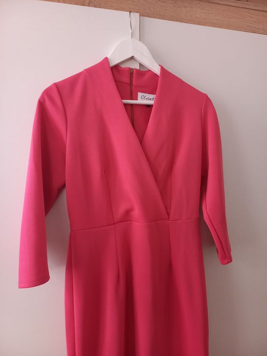 Елегантна розова рокля Closed London(фуксия)