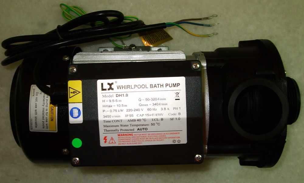 Водяной насос lx whirlpool bath pump dh1.0