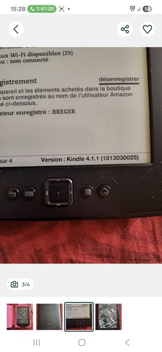Vand carte electromica kindle 4