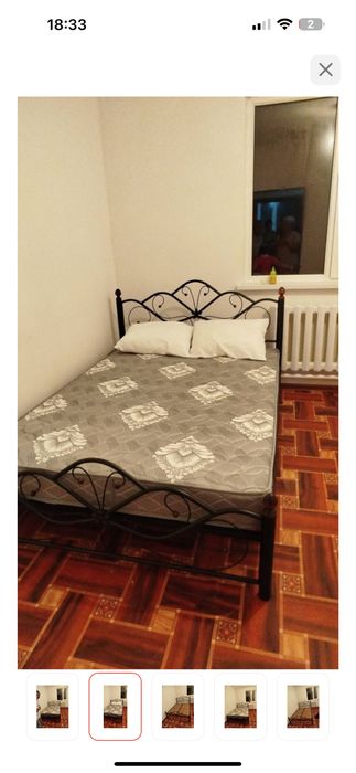 Кровать кованная