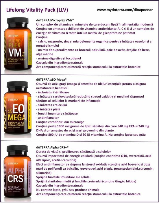 LLV doTERRA - Lifelong Vitality Pack