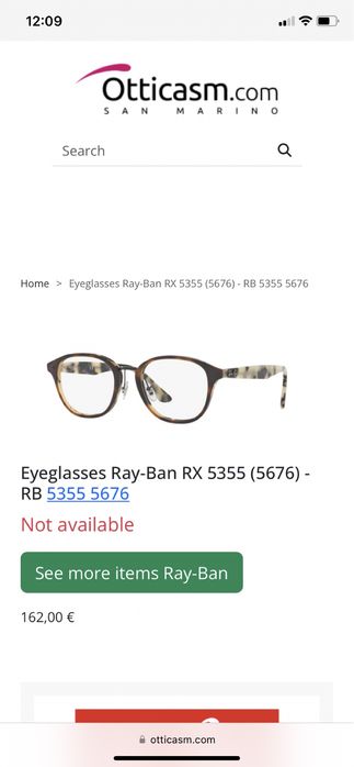 Rame Ochelari Ray Ban Noi /originale / Dama