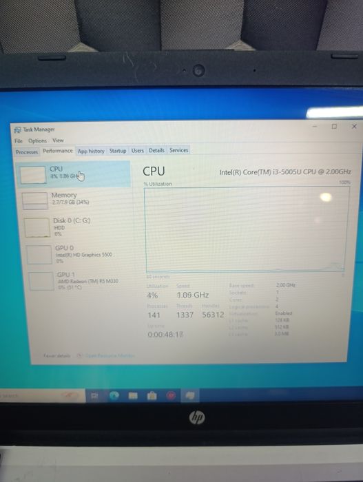Laptop hp procesor i3 și video ATI Radeon  m330