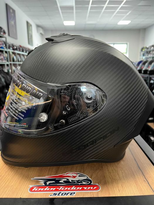 Мото Каска SCORPION EXO-R1 EVO CARBON AIR Matt Black M 57-58