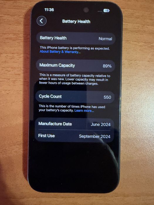 Iphone 15 pro Black Titanium 128GB