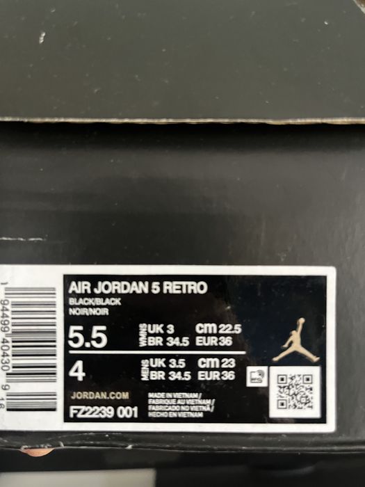 Jordan 5 Retro (Black)