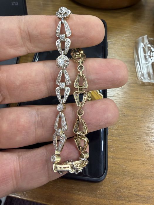 Златна гривна 18к Art Deco