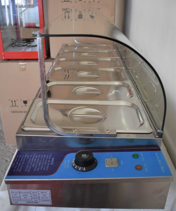 Vitrina electrica mentinere la cald Bain Marie 1.2M 6 GN 1/3 10cm