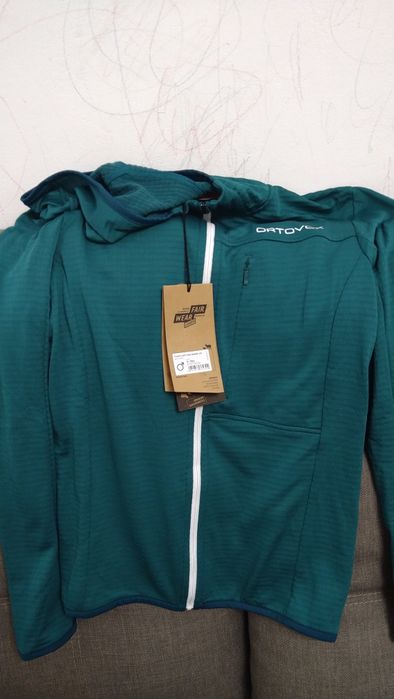 Bluză Ortovox fleece light grid hooded NOUĂ mărime S