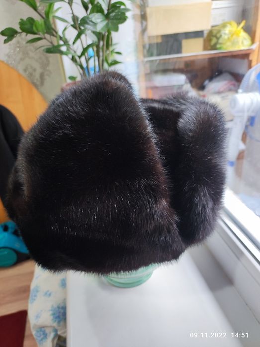 Норковая шапка ушанка