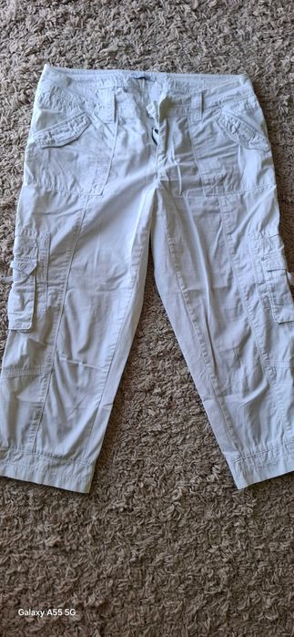 Lot 2 Pantaloni albi , C&A, L