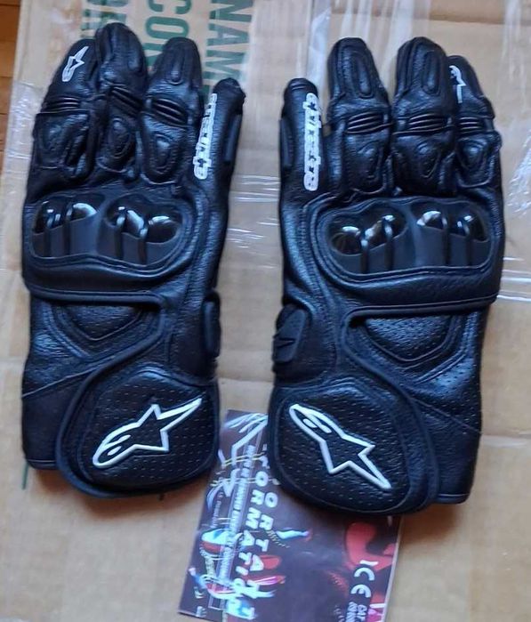 Мото кожени ръкавици дебели за есен-зимa-пролет сезон Alpinestar