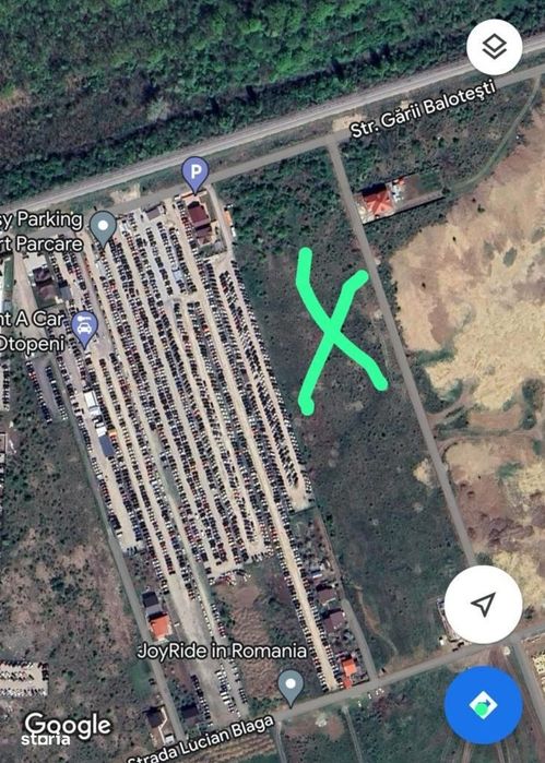 Teren De Vânzare -Str.drumul Gării Balotești Cu Deschidere  De 75 Ml.