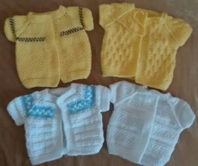 Бебешки плетени дрехи, елеци, терлици