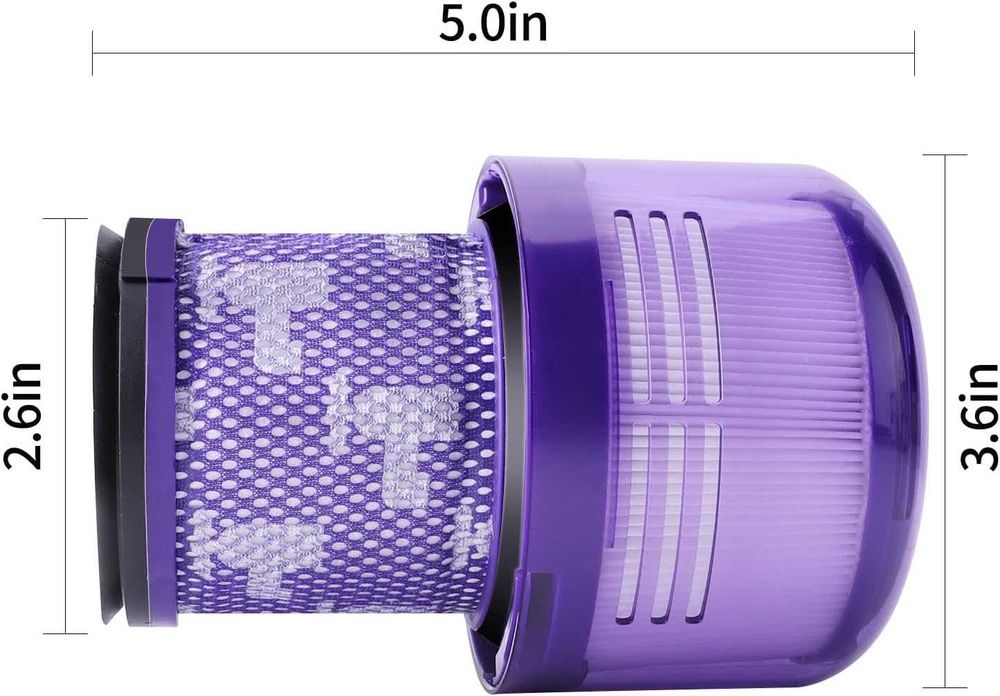 Филтри за Dyson V11, V15, SV14, SV17 и SV22, включително модели Absolute, Torque Drive, Animal, Motorhead и Detect серии.