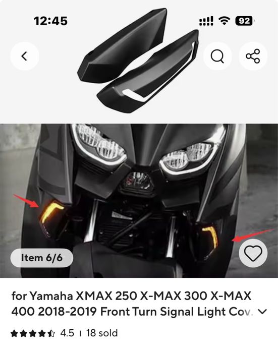 Капак за преден мигач за Ямаха