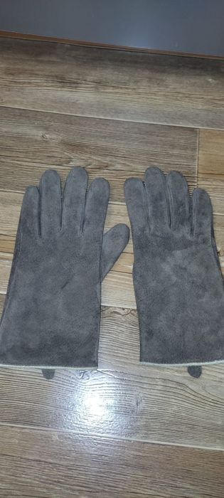 Замшевые натуральные перчатки