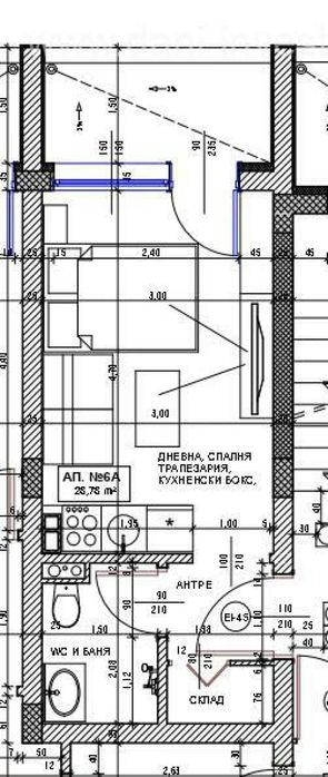 Продажба на 1-стаен в гр. Поморие - 39,73m².