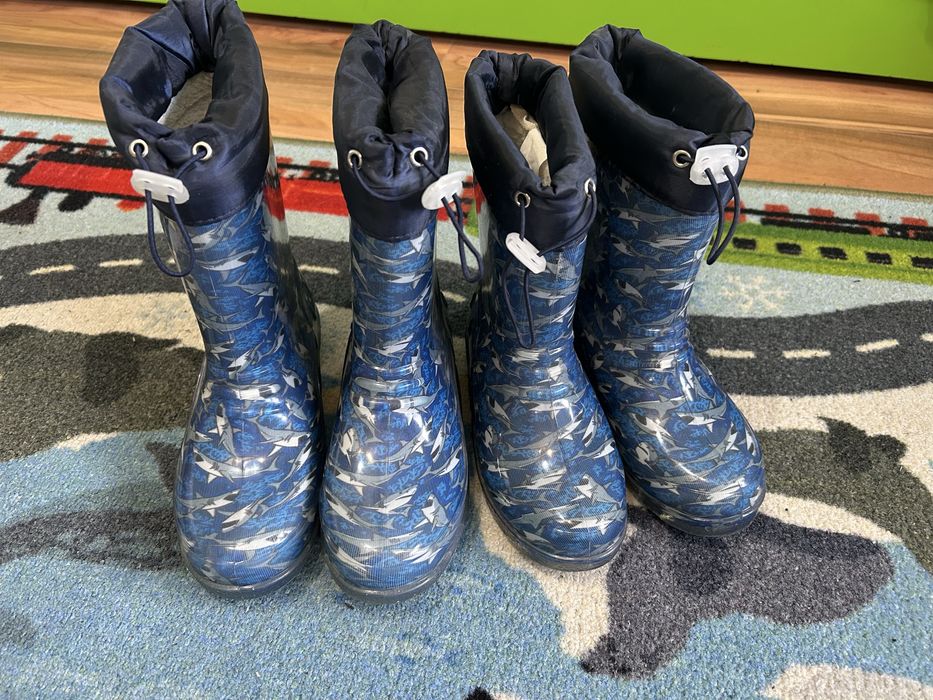 Зимни гумени ботуши 30-31 и 34-35