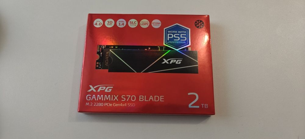 SSD Adata XPG GAMMIX S70 Blade M2 PCIe 4x4 2TB pana la 7800 Mb/sec
