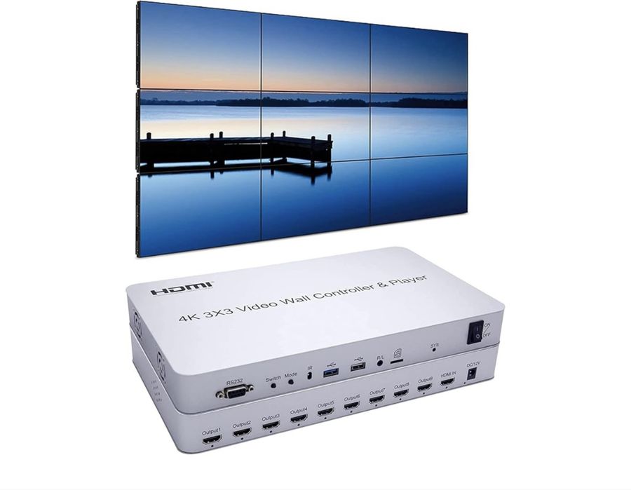 HDMI 4K 3x3 Video Wall Controller & Player sigilat