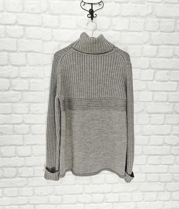 ESCADA 100% Мериносова вълна дамски пуловер с висока яка размер XL