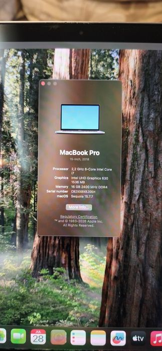 MacBook Pro 15 I7 2018