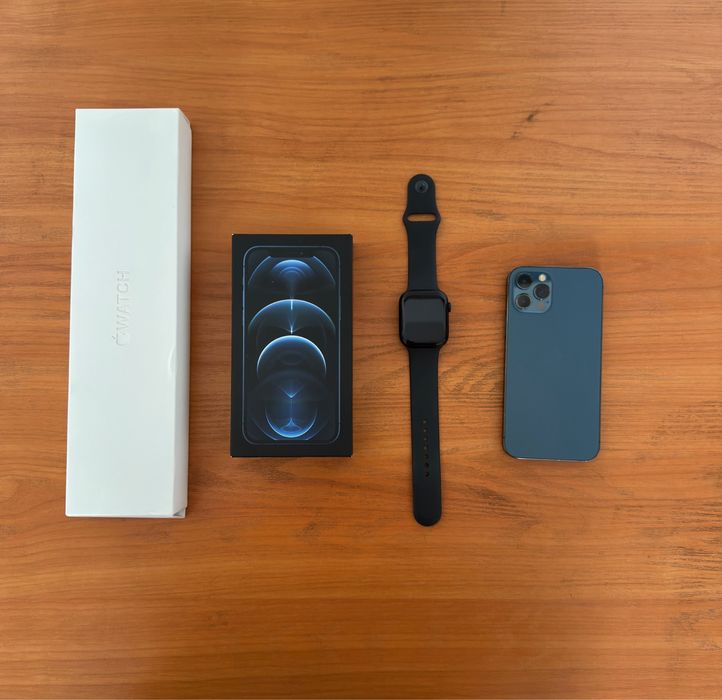iPhone 12 Pro - 512GB - Pacific Blue Watch Series 8