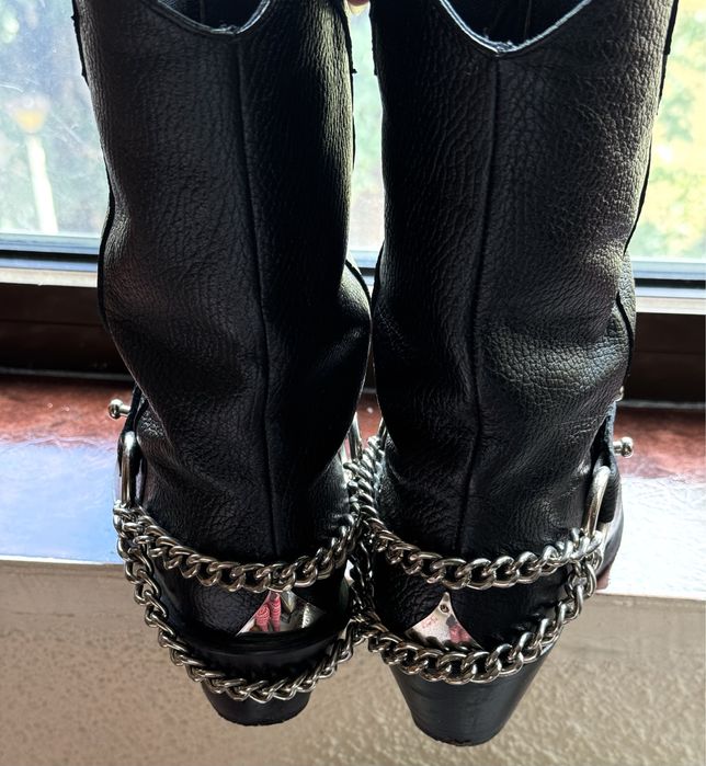 Ciocate negre din piele naturala MOJA