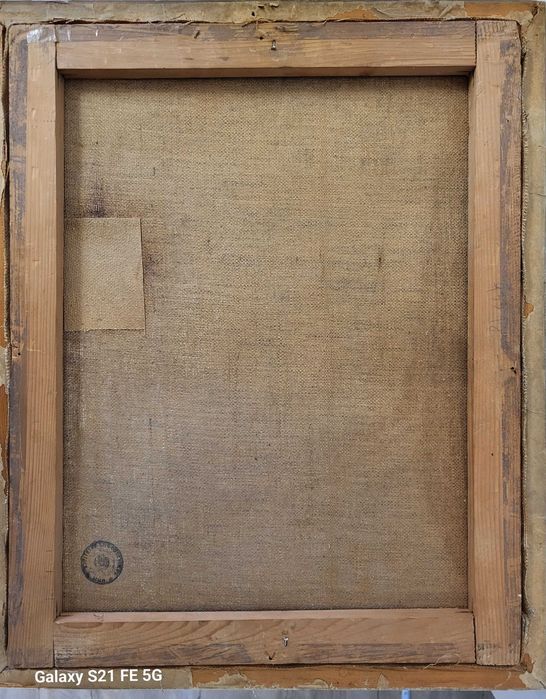 ”La depănușat porumb”-Tablou AUTENTIC, ul/pz, Ott Zoltan (1881-1946)