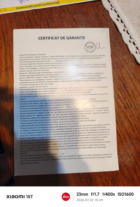 Mașină de tocat carne impecabilă cu certificat de garanție și bun
