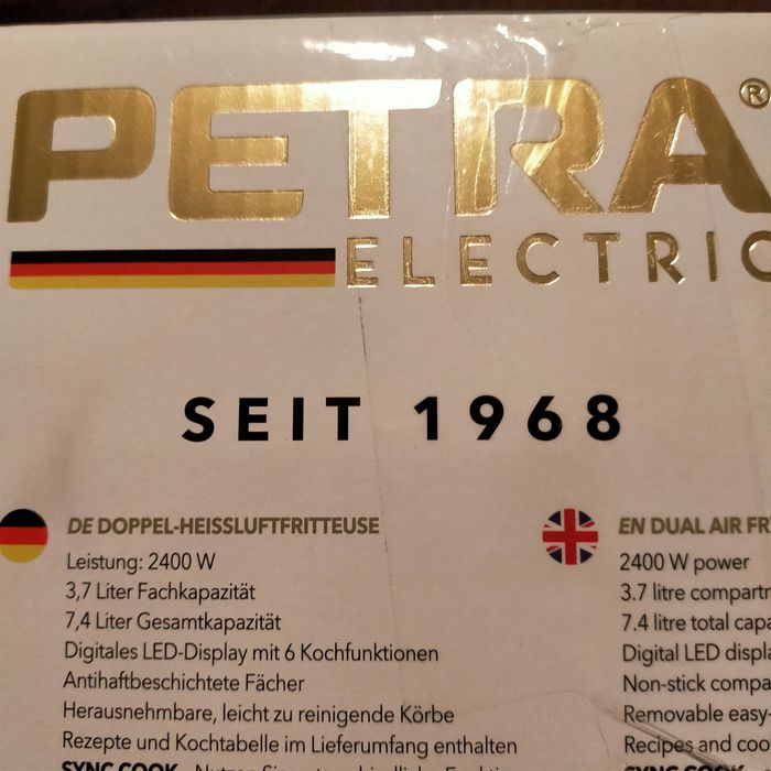 Двузонов фритюрник с горещ въздух