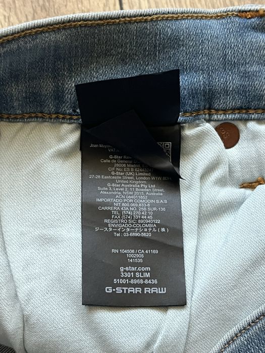G Star RAW : 3301 Slim  - Нови размер 38-40 / Оригинал