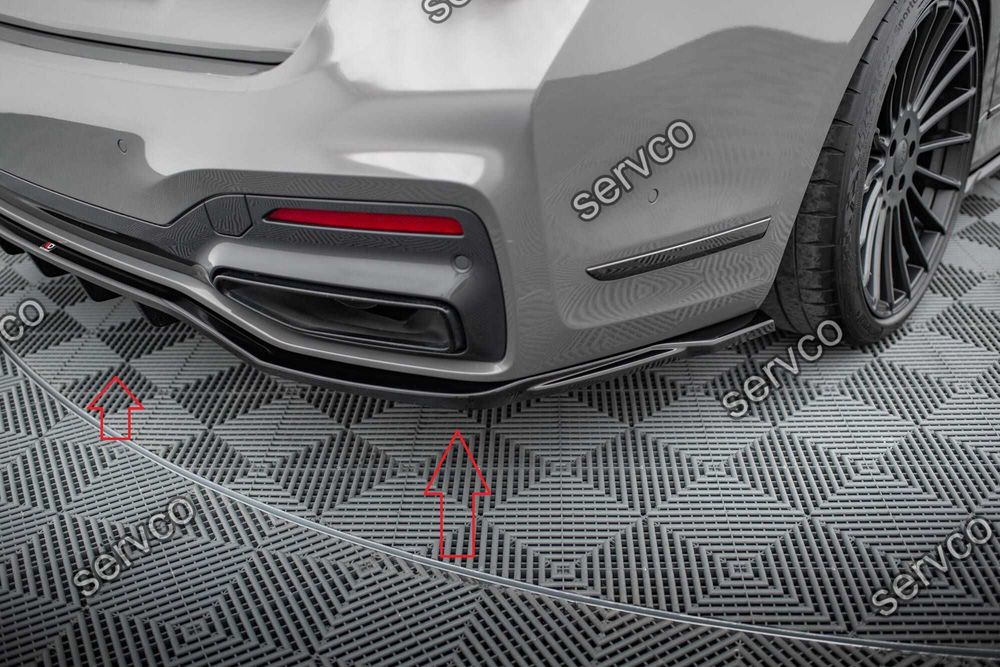Pachet Set Splitter Exterior Lip Prelungiri Body kit tuning Bmw Seria 7 Long M-Pack G12 2019-2022 v14 - Maxton Design