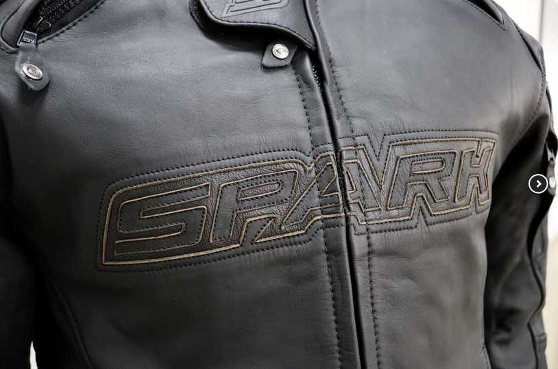 Geaca moto piele NOUA cu protectii complete, aerisiri, Spark Motostar