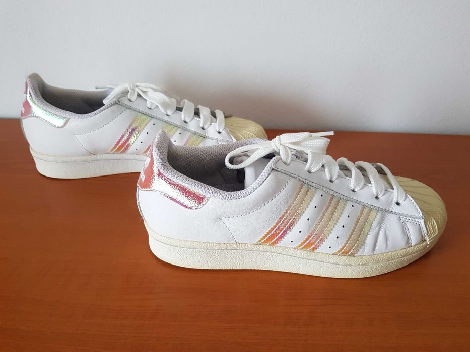 Adidasi crem cu bej si portocaliu 37 (22,5 cm)