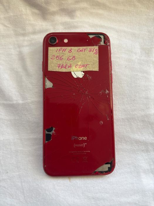 Iphone 8 Red 256gb . Display fisurat